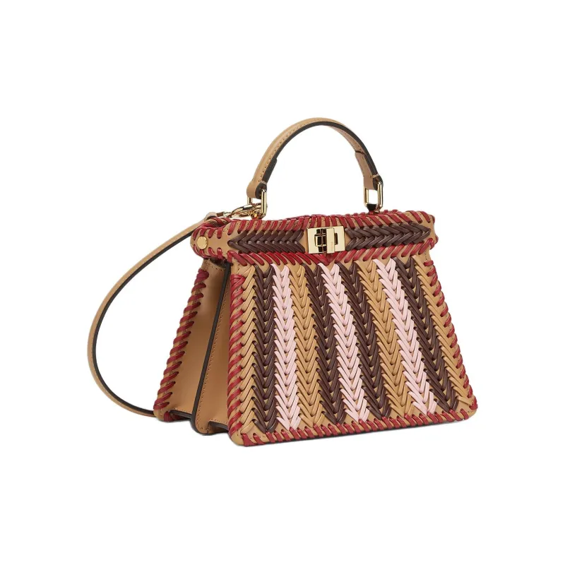 FENDI Peekaboo ISeeU Calfskin Shoulder Bag, Crossbody Bag, Handbag Trumpets Women's Multicolor-1