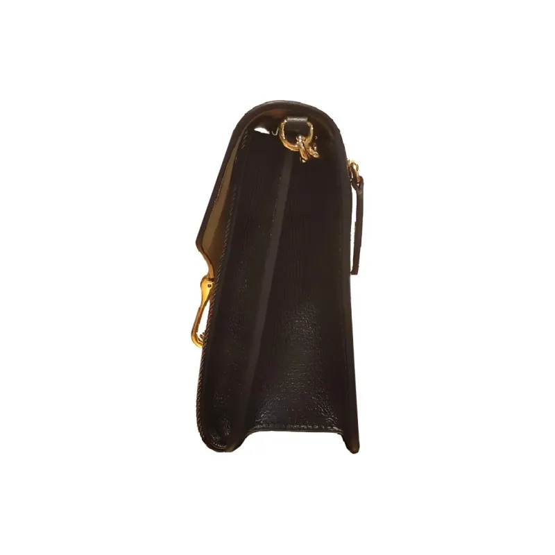 Burberry Cotton Linen Blend Crossbody Bag, Shoulder Bag Women's Black & Multicolor-3