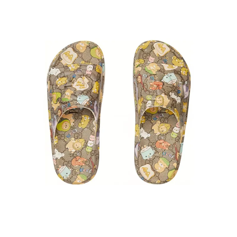 GUCCI Pikarar X GUCCI Women's Slide Sandal 'GG Animal Print' Women's-2