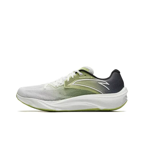 ANTA Asphalt Road Fighter 2.0 Running Shoes Men Low-Top Papyrus White/Mint Green/Basic Black