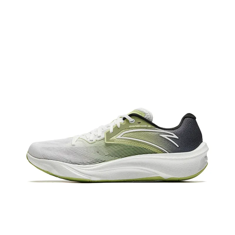 Anta Asphalt Road Fighter 2.0 Non-slip Wear-resistant Shock Absorption Low-Top Casual Running Shoes Men's White Green-0