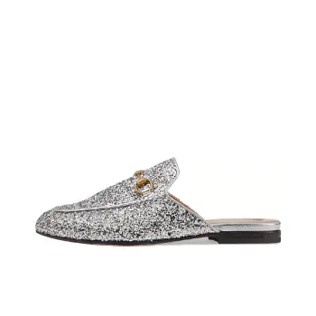 GUCCI Princetown Casual Single Shoes Women's Silver