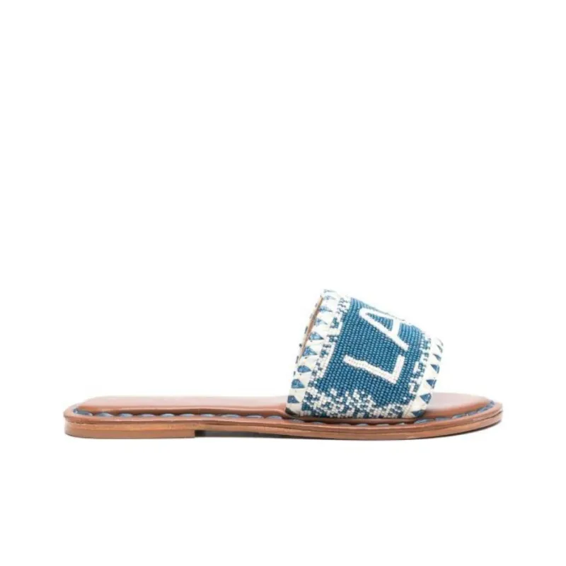 De Siena Slide Slippers Women's Blue-1