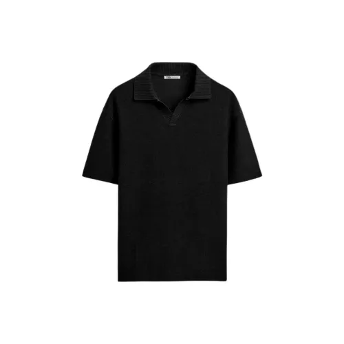 ZARA Polo Shirts Men Black