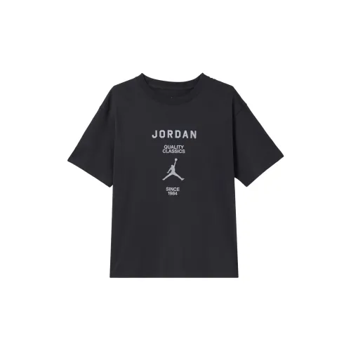 Jordan T-Shirts Women's Ash Black/Sail White