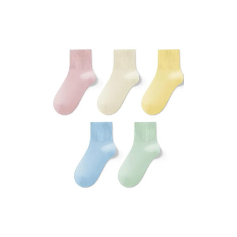 LUCKMEEY Mid Calf Socks Women's 5 Pack-0