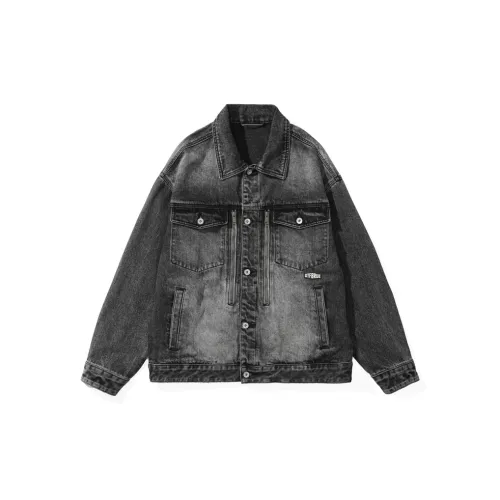 SWISS MILITARY Denim Jackets Men Black