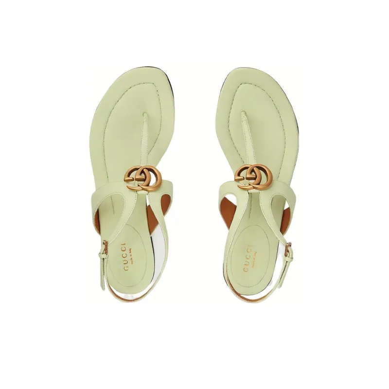 GUCCI One Strap Sandals Women's Light Green-2