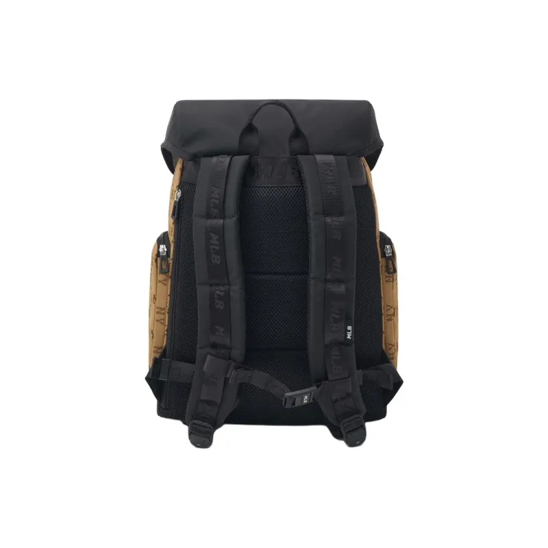 MLB Polyester Backpack Regular Unisex Brown-3
