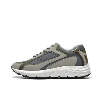He Jinchang Cushioning Anti Slip And Wear Resistant Support Rebound Low Top Casual Shoes Men's Gray Green