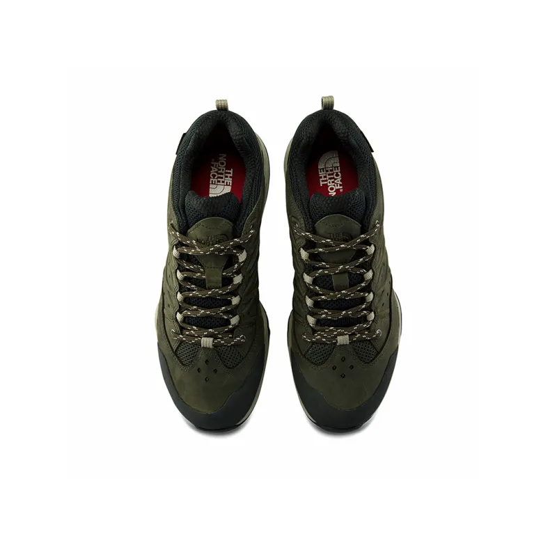 THE NORTH FACE Hedgehog Hike 2 Wear-Resistant Water-Resistant Grip Low-Top Trekking Shoes Men's Black Green-2
