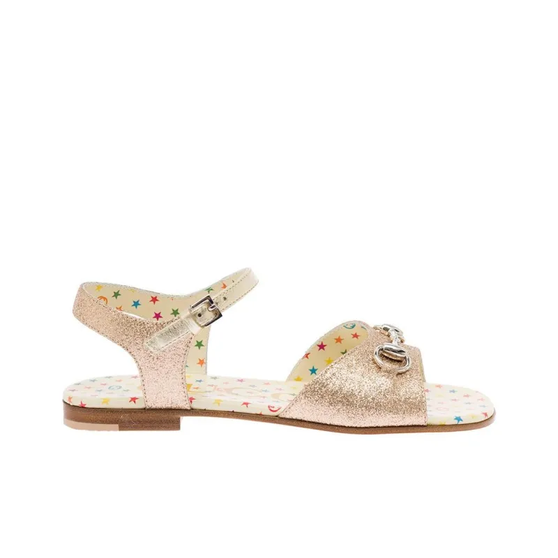 GUCCI Horsebit Strap Sandals Women's Pink-1