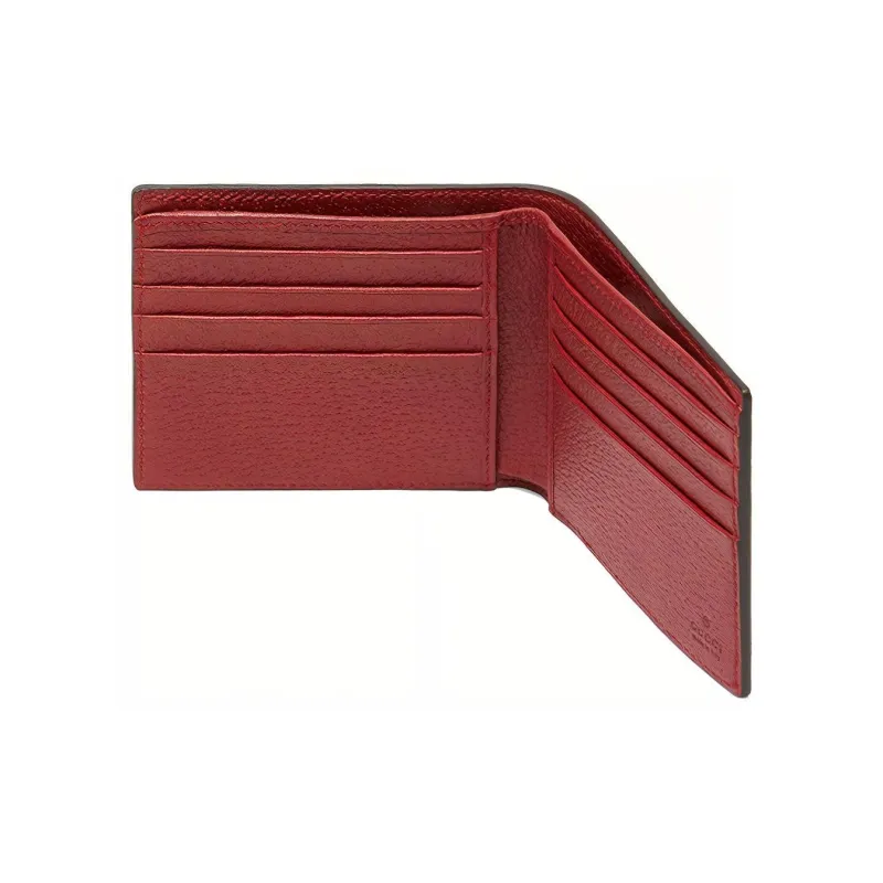GUCCI Baiadera Canvas With Leather Wallet Unisex Red/multicolored-4
