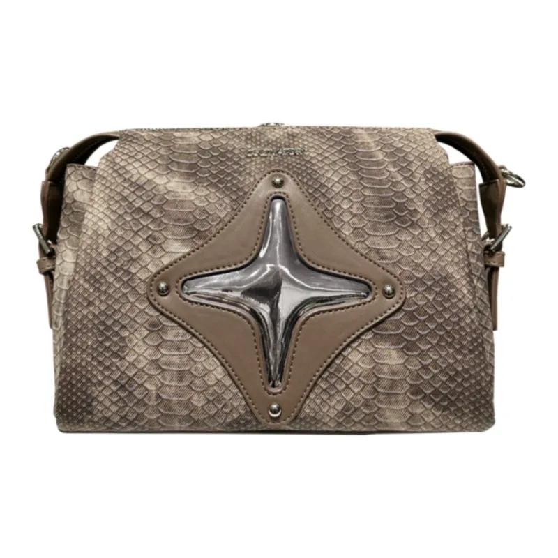 CULTIVATOR PU Crossbody Bag, Backpack Small Size Unisex Blue/Umber/Black-2