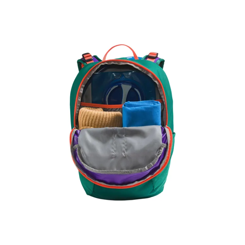 THE NORTH FACE Nylon Backpack Men's Purple Multicolor With Green And Bright Orange-2