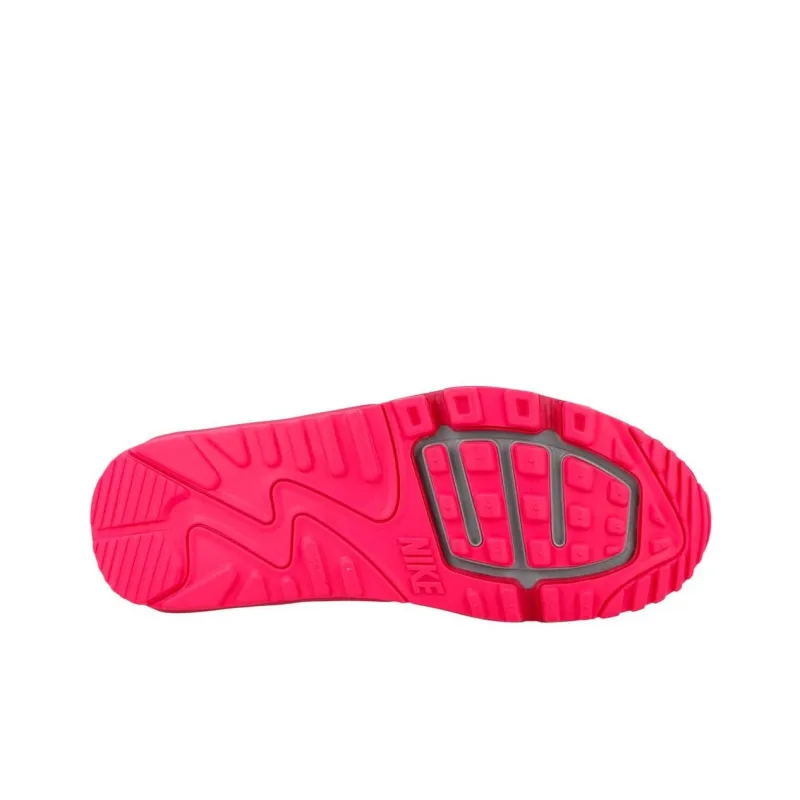 Nike Air Max Lunar90 Anti-Slip Wear-Resistant Low-Top Casual Shoes Unisex Gray Pink-4