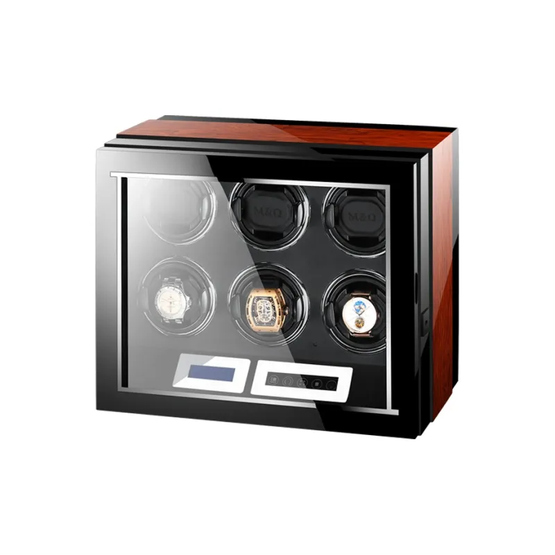 MILANQIAN M&Q Milan Collection 2/6/9 Watch Slot Watch Winder Padauk Grain Unisex-2