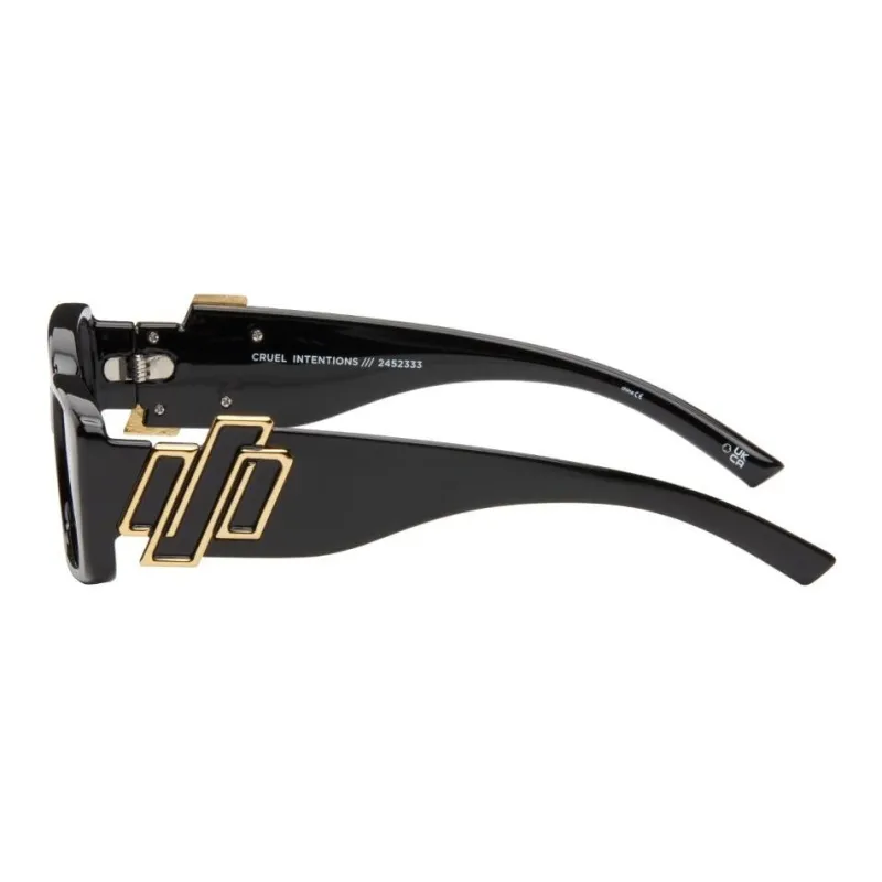 Le Specs Rectangular Sunglasses Women's Black-2