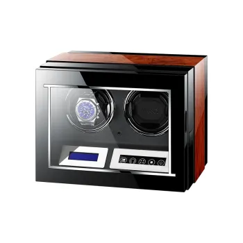 MILANQIAN M&Q Milan Collection 2/6/9 Digits Watch Winder Rosewood Grain Color Unisex