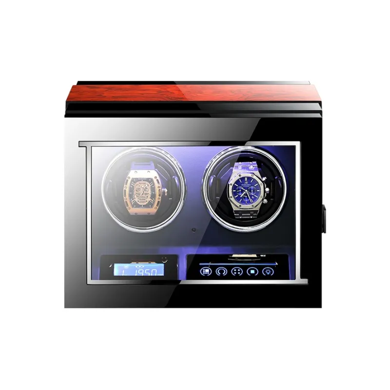 MILANQIAN M&Q Milan Collection 2/6/9 Watch Slot Watch Winder Padauk Grain Unisex-1