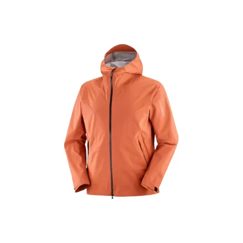 SALOMON Jackets Men Terracotta Brown