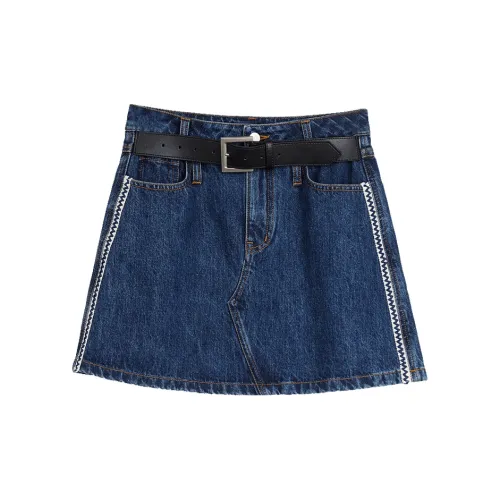 ELLE Casual Short Skirts Women's Dark Blue