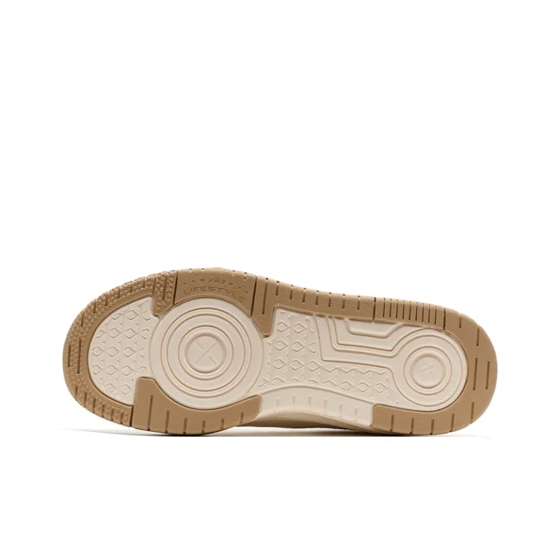 XTEP Lightweight Mid Top Skateboard Shoes Women's Light Apricot-6