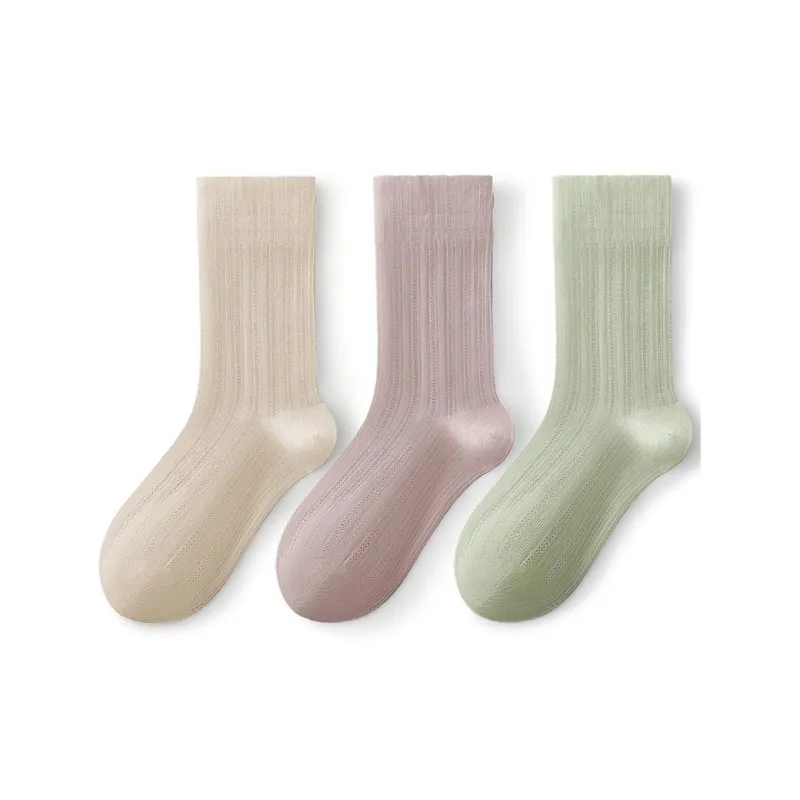 SHIWAJI Mid Calf Socks Women's 3 Pack-13