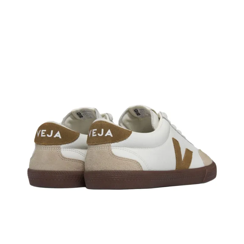VEJA Volley Low Top Skateboard Shoes Unisex Gray White-4