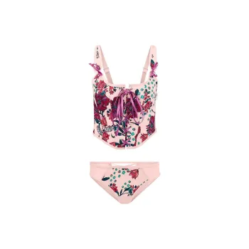 Victoria's Secret ADORE ME Alex Corset Top + Panty Set / Wellesley Floral Pajama Set Women's Pink