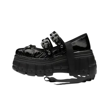 MIU MIU NAPLAK Platform Platform Shoes Women's Black