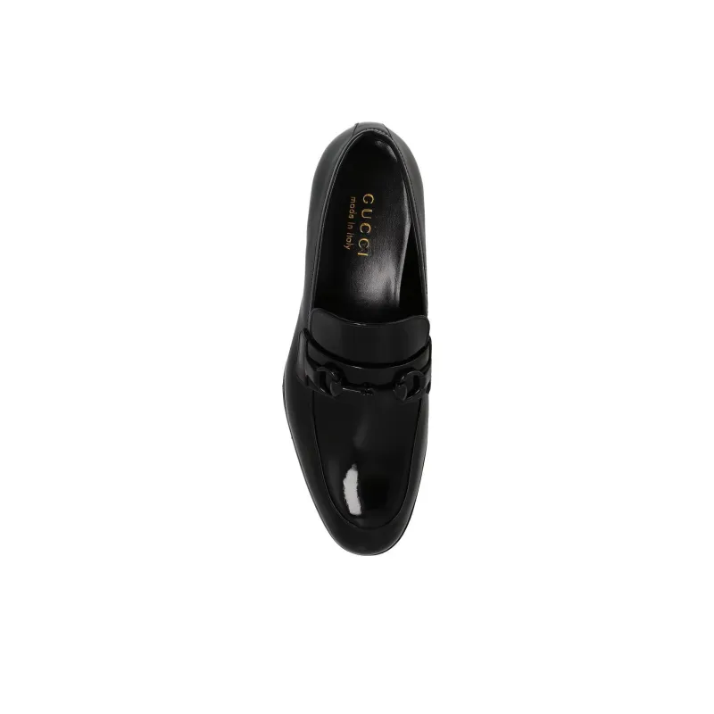 GUCCI Horsebit Loafers Men's Black-3