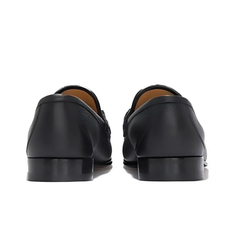 GUCCI Horsebit Loafers Black-4