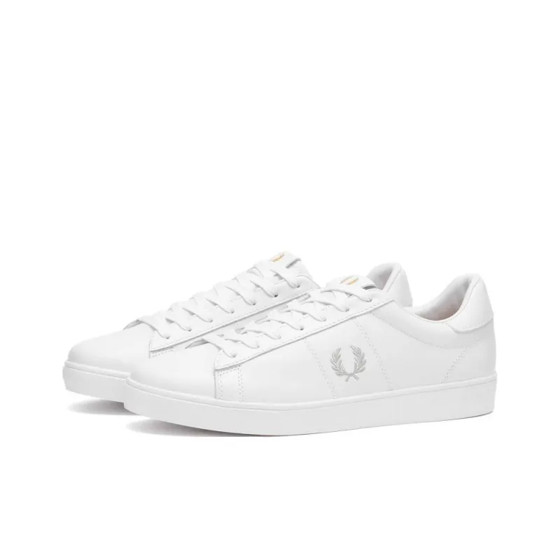 FRED PERRY Spencer Abrasion Resistant Low Top Skateboard Shoes Men's White-11