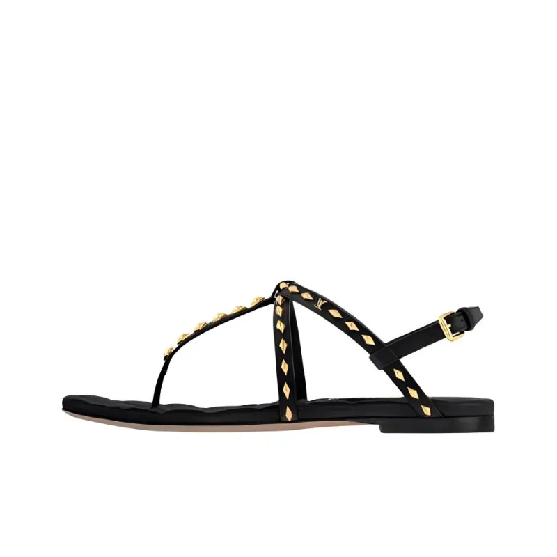 LOUIS VUITTON Celeste Strap Sandals Women's Black-0