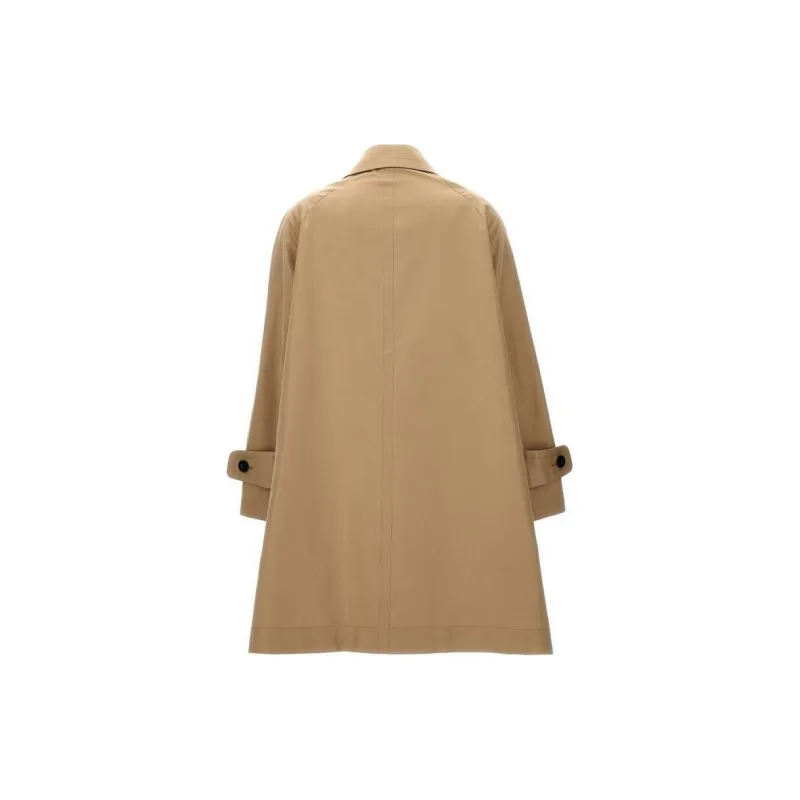 Sacai Dress underlayer Pleated Trench Coat-1