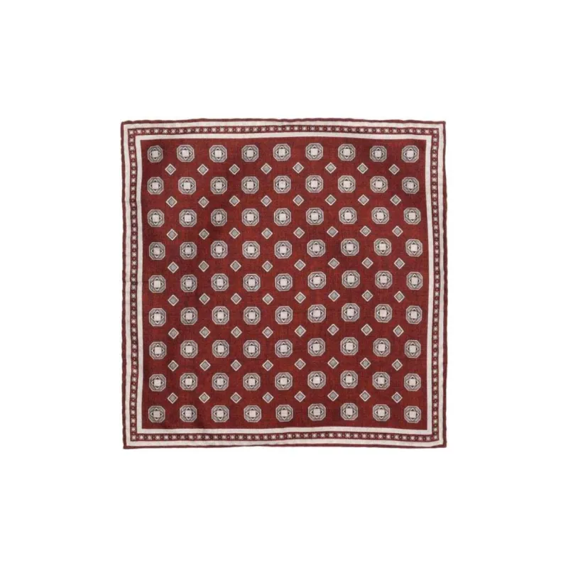 Brunello Cucinelli Geometric-print Silk Handkerchief-0