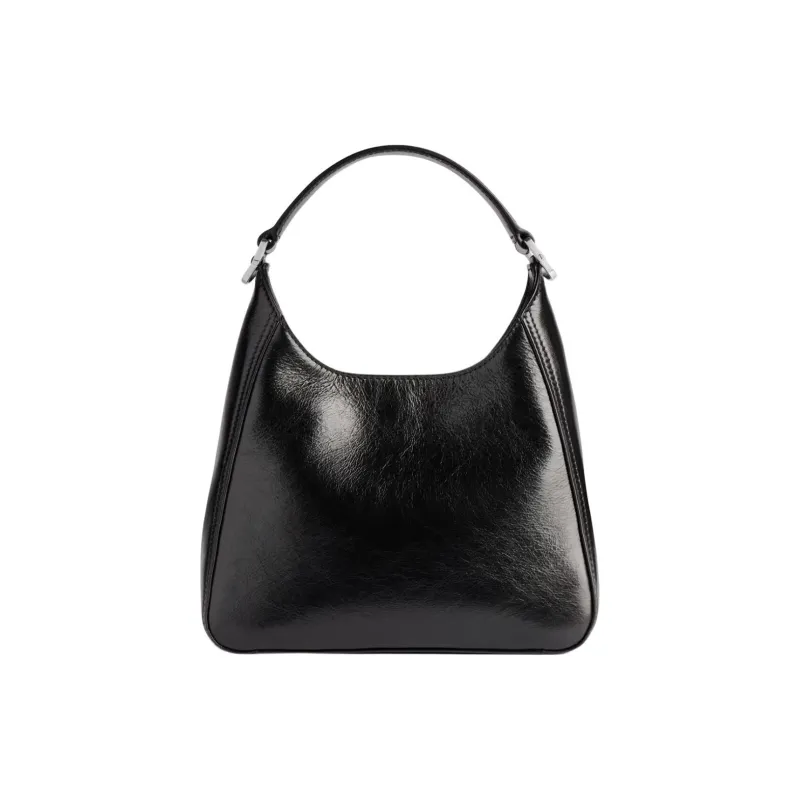 Balenciaga BB SOFT Calfskin Hobo Bag Shoulder Bag Crossbody Handbag Small Size Women's Black-4