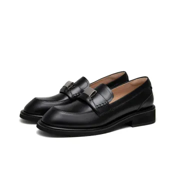 Marie Claire Metal Buckle Loafers Women's Black