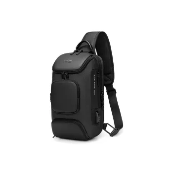 Ssweisiker Oxford Sling Bag Men's Black/Gray