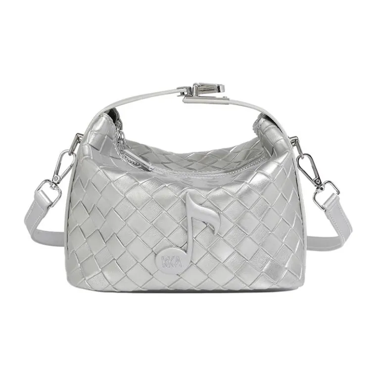 KKA PU Handbags Shoulder Bag Crossbody Bag Regular Women's Ecru/Black/Silver-7