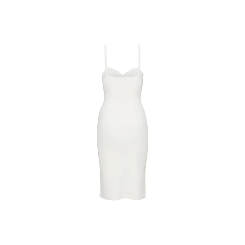 ARITZIA Babaton Lariat Dress Slip Dresses Women's Space White-1