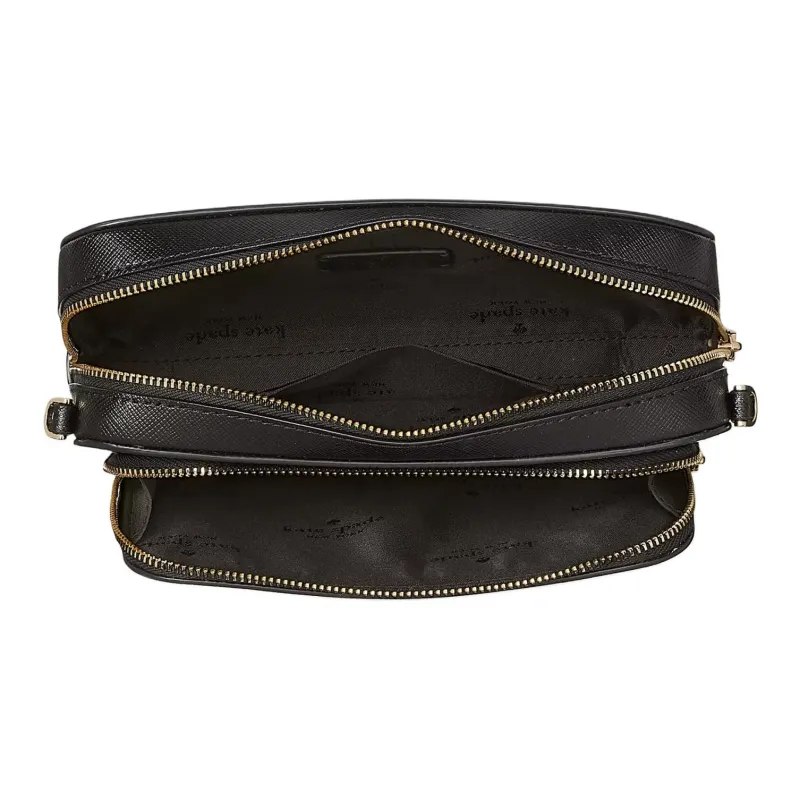 Kate Spade Staci Saffiano Leather Shoulder Bag Crossbody Bag Women's Black-3