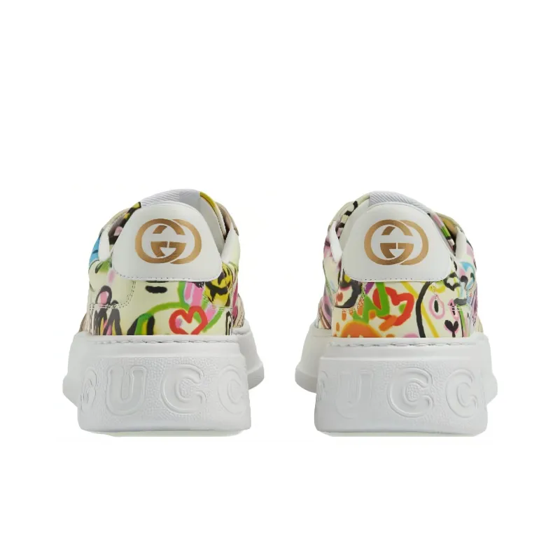 GUCCI Platform Trainer 'Year Of The Rabbit   Graffiti Print'-3