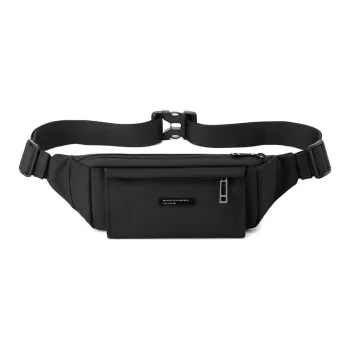 Yalu Water Repellent Fabric Fanny Pack Regular Men's Gray/Black/Dark Blue