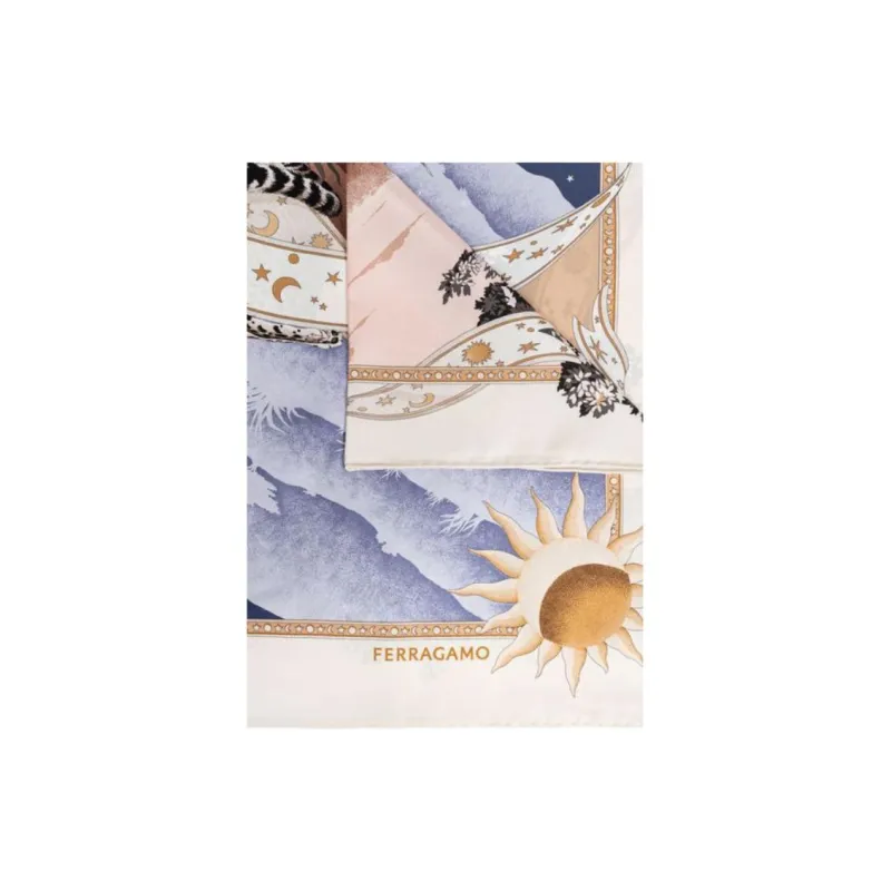 Ferragamo Pattern Printed Scarf-0