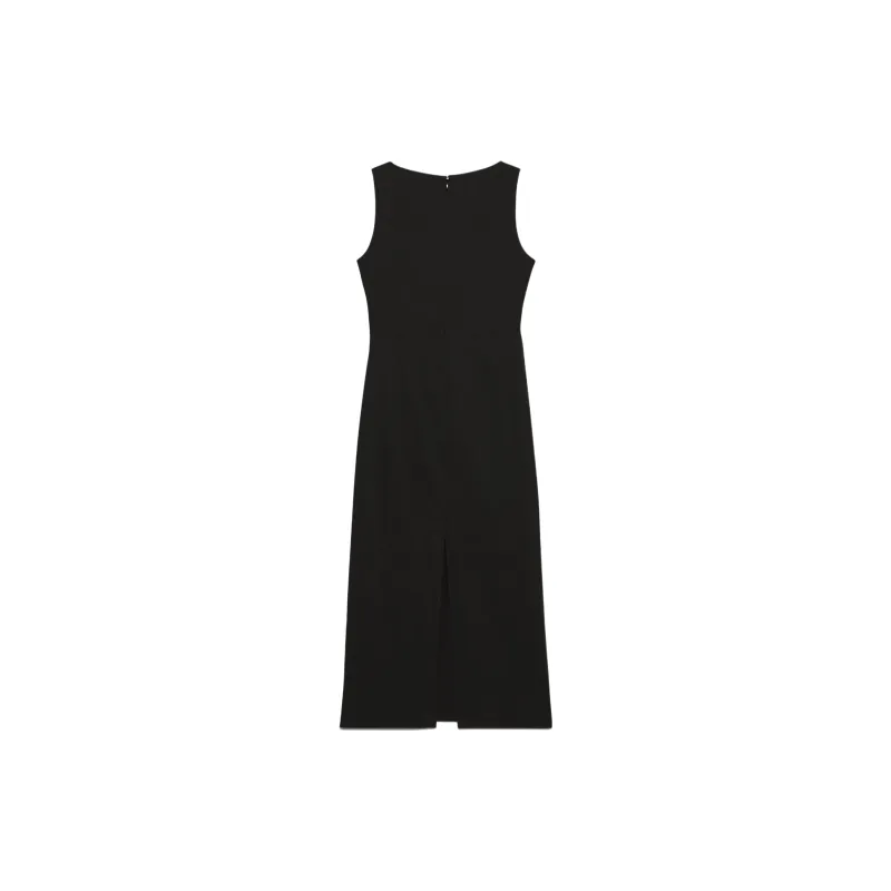 ARITZIA Babaton Integrity Linen Dress Sleeveless Dress Women's Black-1