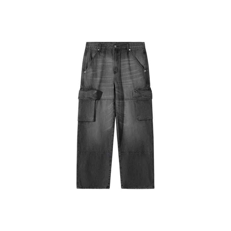 SANBAI STUDIO Jeans Unisex Washed Black-1