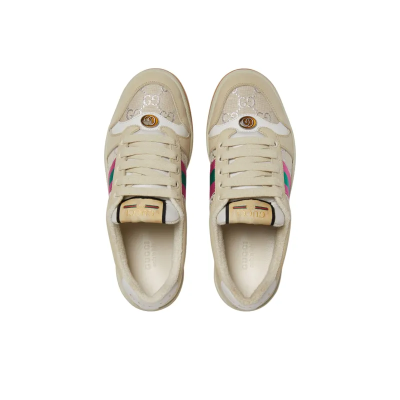 GUCCI Screener Cream Leather Women's-3