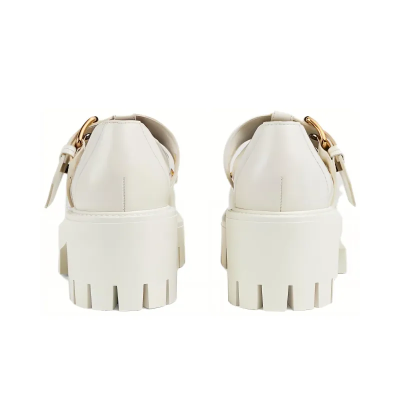 GUCCI Loafers Women's White-4